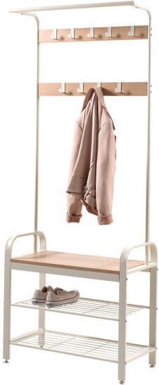 Acaza Parya Home Kapstok Schoenenstandaard/schoenenrek 9 Demonteerbare Haken