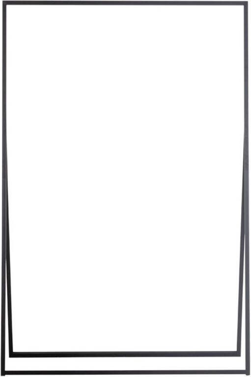 Giga Meubel Kledingrek Zwart Metaal 120x60x180cm Marcos