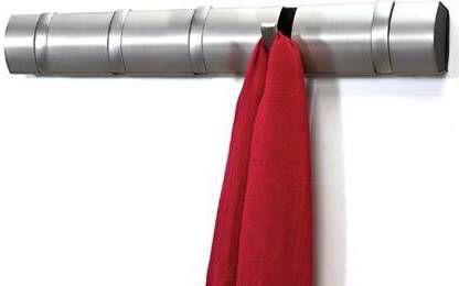 Homeplace Umbra Flip 5 Hook Wankapstok Hout Nikkelkleur