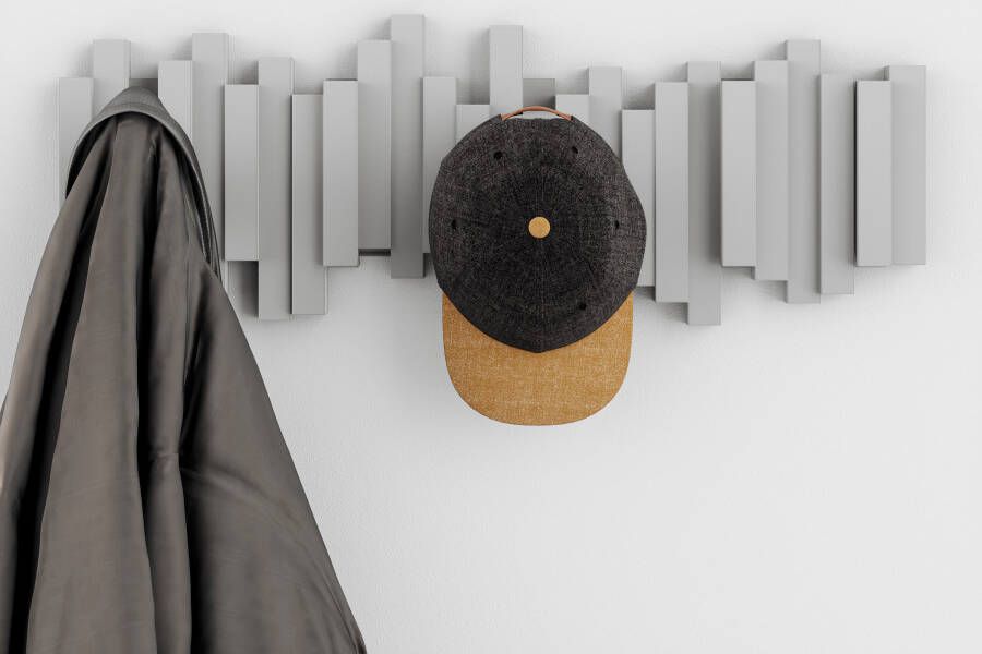 Umbra Kapstok 'Sticks' Met 5 haken, kleur Grijs