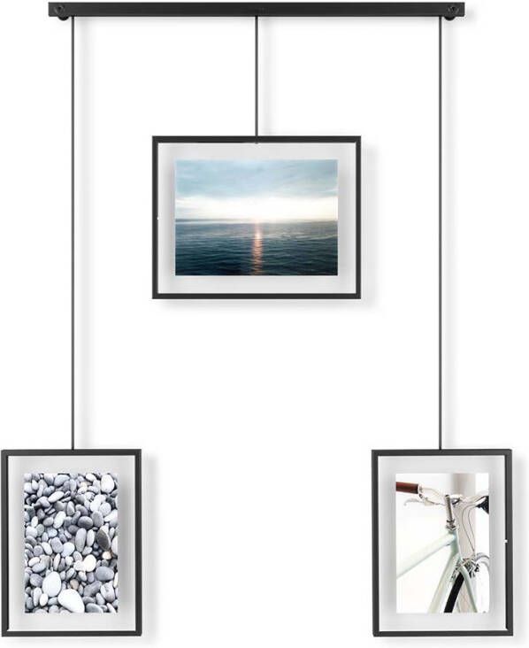 Umbra Fotolijst 'Exhibit' Set van 3 stuks, kleur Zwart