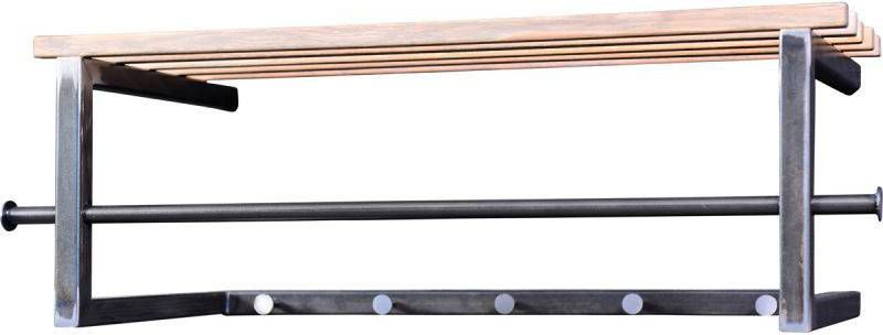 Spinder Design Marco Kapstok Blacksmith Staal/eiken